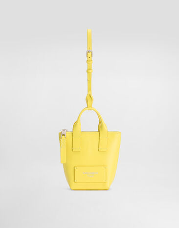 Dolce & Gabbana Minibag charm in calfskin Yellow BP3418AV893