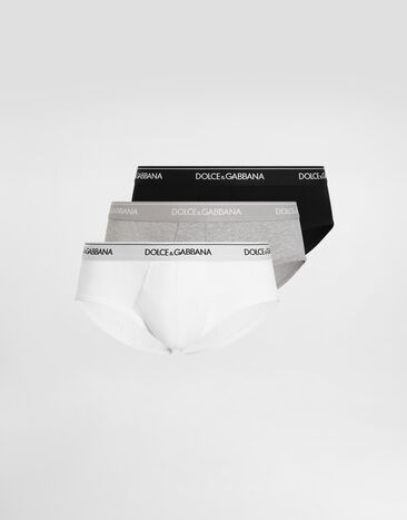 Dolce & Gabbana Stretch jersey regular-fit Brando briefs 3-pack Multicolor M9D81JONN95