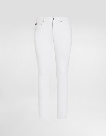 Dolce&Gabbana Jean classique stretch blanc Multicolore GYJCCDG8JR8