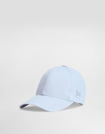 Dolce & Gabbana Cotton gabardine baseball cap Azure GH590ZFUFNV