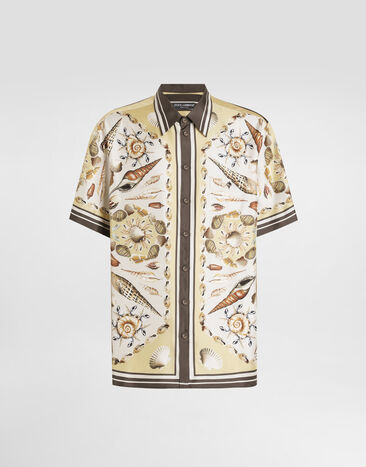 Dolce & Gabbana Printed hawaii silk twill shirt Multicolor G5LG9THI1ZG