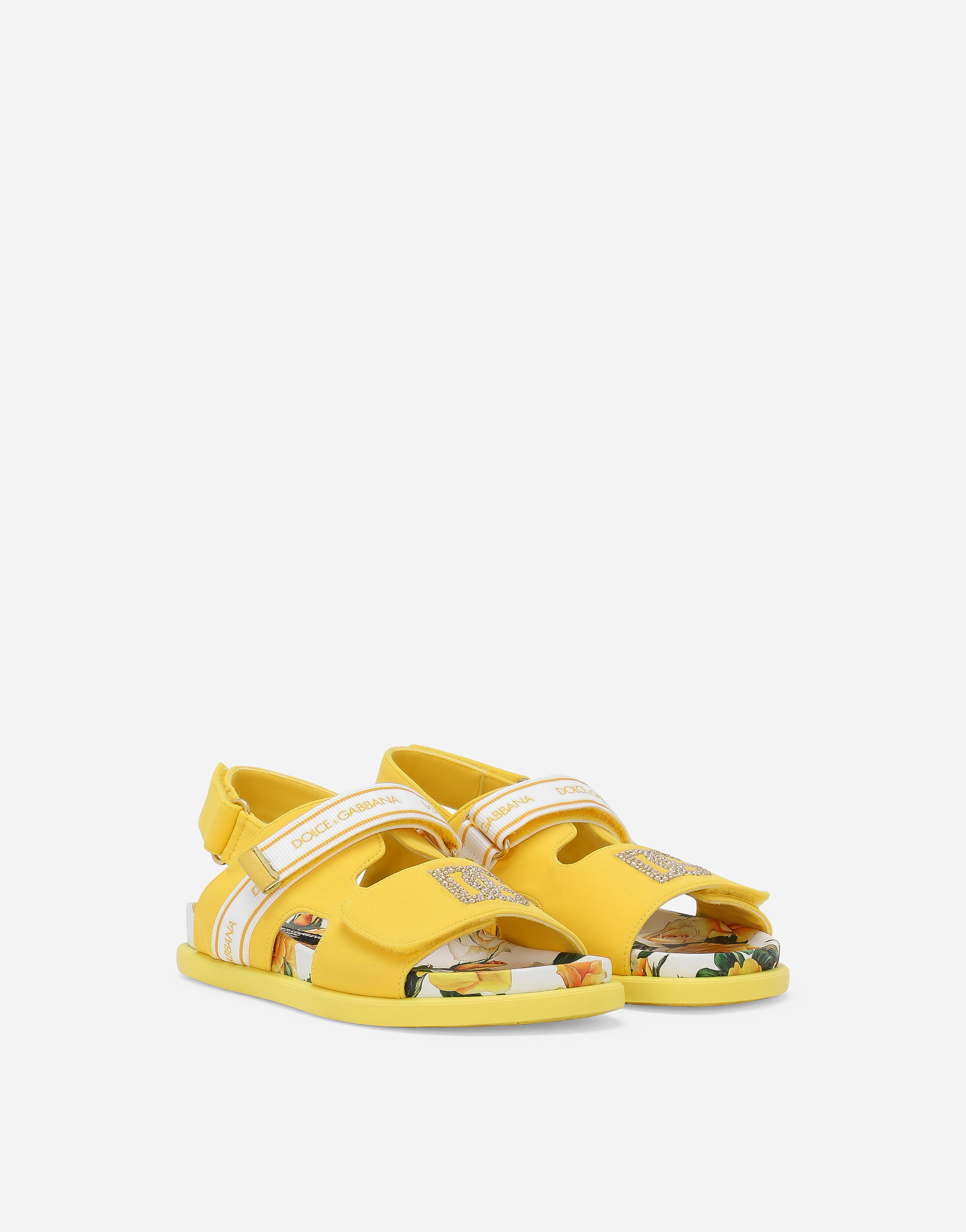 Dolce & Gabbana Spandex Fabric Sandals In Print